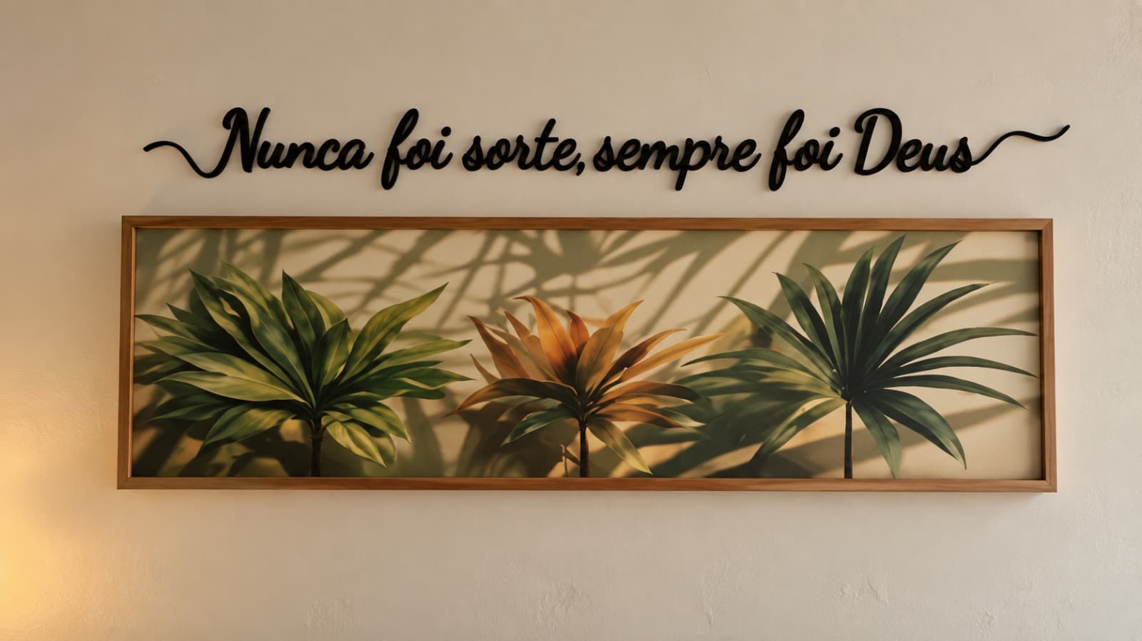 Foto 1 de Letreiro "Nunca foi sorte, sempre foi Deus" 110cm